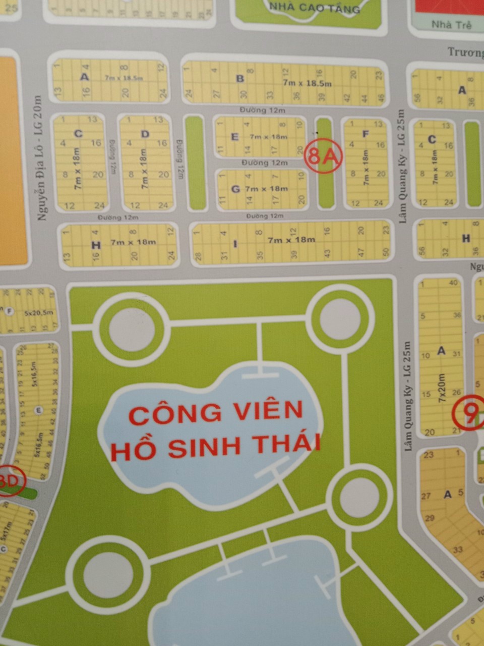 Bán đất mặt tiền công viên Hồ Sinh Thái (mặt tiền đường số 70 dự án Phú Nhuận 4), phường Thạnh Mỹ Lợi, Thành phố Thủ Đức